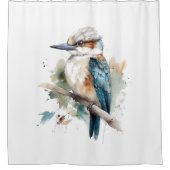 True Blue Kookaburra Duschvorhang (Vorderseite)