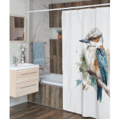 True Blue Kookaburra Duschvorhang