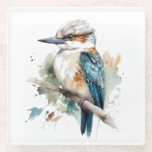 True Blue Kookaburra Glasuntersetzer
