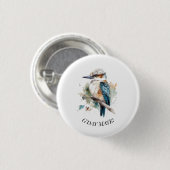 True Blue Kookaburra, individuell Button (Vorne & Hinten)