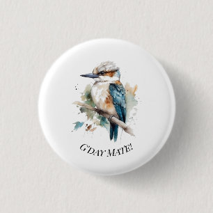 True Blue Kookaburra, individuell Button