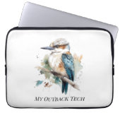 True Blue Kookaburra, individuell Laptopschutzhülle (Vorderseite)