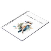 True Blue Kookaburra, individuell Notizblock (Linke Seite)