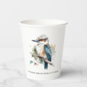 True Blue Kookaburra, individuell Pappbecher (Vorderseite)