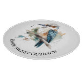 True Blue Kookaburra, individuell Schneidebrett (Ecke)