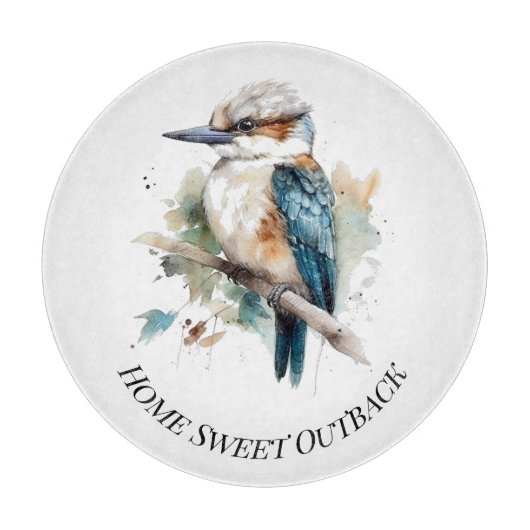 True Blue Kookaburra, individuell Schneidebrett (Vorderseite)