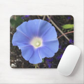 True Blue Morning Glory Close-up  Mousepad (Mit Mouse)