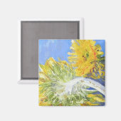 True Blue Sunflowers Magnet (Vorderseite/Rückseite)