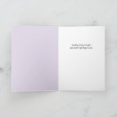 True Blue – Watercolor Floral Encouragement Karte (Innenseite)