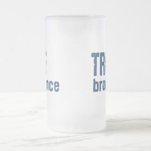 True Bromance (blau) Mattglas Bierglas (Mittel)