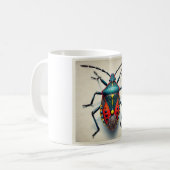 True Bug Heteroptera 010824IREF208 - Watercolor Kaffeetasse (Vorderseite Links)