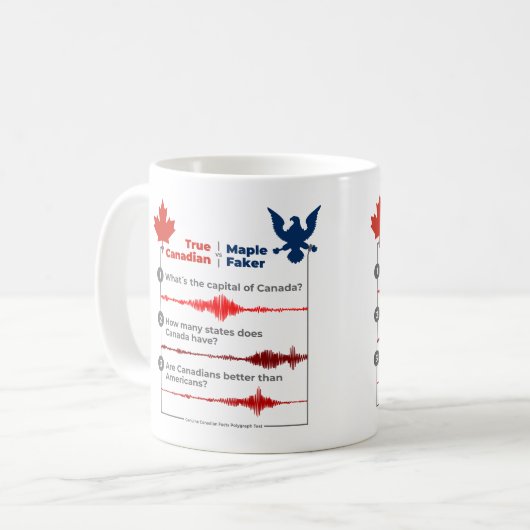 True Canadian oder Maple Faker Kaffeetasse (Vorderseite Links)