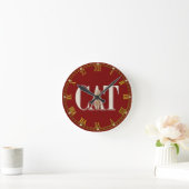 True Cat Liebe Runde Wanduhr (Zuhause)