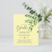True Color GREENERY Budget Hochzeitseinladungen (Stehend Vorderseite)