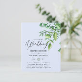 True Color GREENERY Budget Hochzeitseinladungen (Stehend Vorderseite)