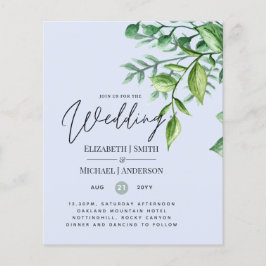 True Color GREENERY Budget Hochzeitseinladungen