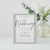True Color Script Typografy Budget Hochzeit (Stehend Vorderseite)