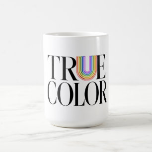 True Colors Editorial Custom Typography Design Kaffeetasse