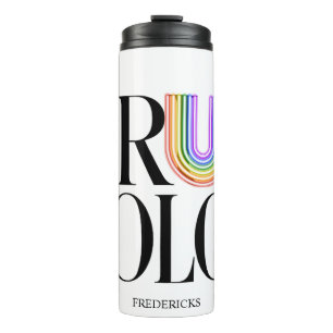 True Colors Editorial Custom Typography Design Thermosbecher