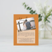 True Colors FOTO Vielen Dank Letter Budget Wedding (Stehend Vorderseite)