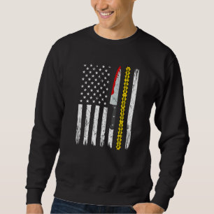 True Crime Amerikanische Flagge Patriotischer Murd Sweatshirt