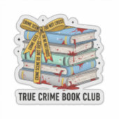 True Crime Book Sticker - Crime Scene Books mit (Vorderseite)