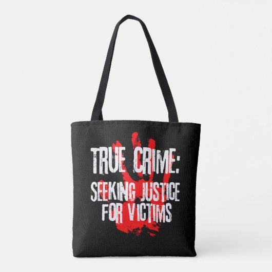 True Crime Fan-Geschenk Tasche (Rückseite)