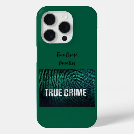 True Crime Fanatic iPhone Case (Rückseite)
