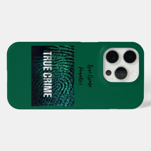 True Crime Fanatic iPhone Case (Rückseite (Horizontal))