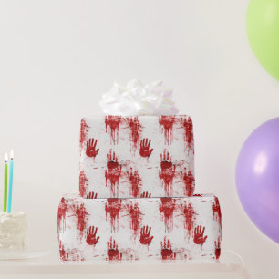 True Crime Horror Muster Geschenkpapier