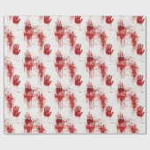 True Crime Horror Muster Geschenkpapier (Flach)