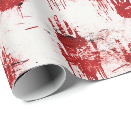 True Crime Horror Muster Geschenkpapier (Rolleneckpunkt)