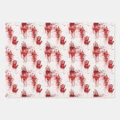 True Crime Horror Muster Geschenkpapier Set (Vorderseite)