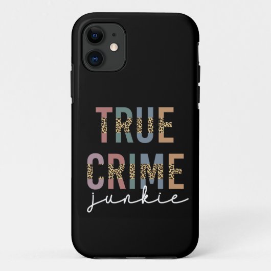 True Crime Junkie | Ermordete Kriminalitätsanzeige Case-Mate iPhone Hülle (Rückseite)