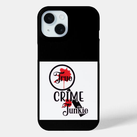 True Crime Junkie iPhone Case (Rückseite)