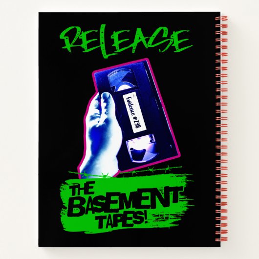 True Crime Junkie Notebook Notizblock (Rückseite)