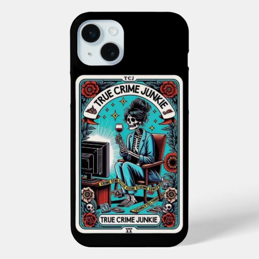 True Crime Junkie Tarot Card Collection Case-Mate iPhone Hülle (Rückseite)