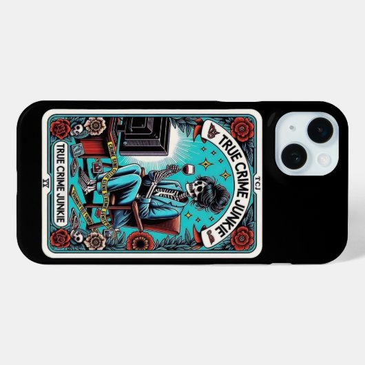 True Crime Junkie Tarot Card Collection Case-Mate iPhone Hülle (Rückseite (Horizontal))