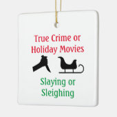 True Crime oder Holiday Movies Ristorante Al Pento Keramikornament (Links)
