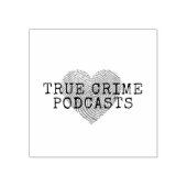 True Crime Podcast Lover Gummistempel (Prägung)
