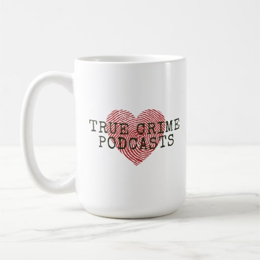 True Crime Podcast Lover Kaffeetasse (Links)