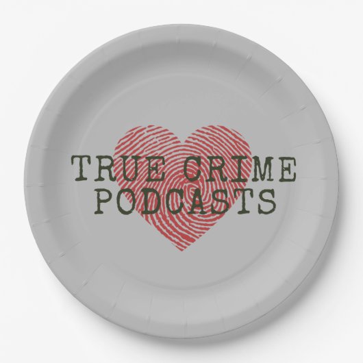 True Crime Podcast Lover Pappteller (Vorderseite)