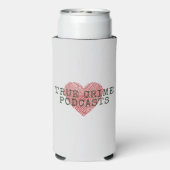 True Crime Podcast Lover Selters Dosenkühler (Seltzer Rückseite)