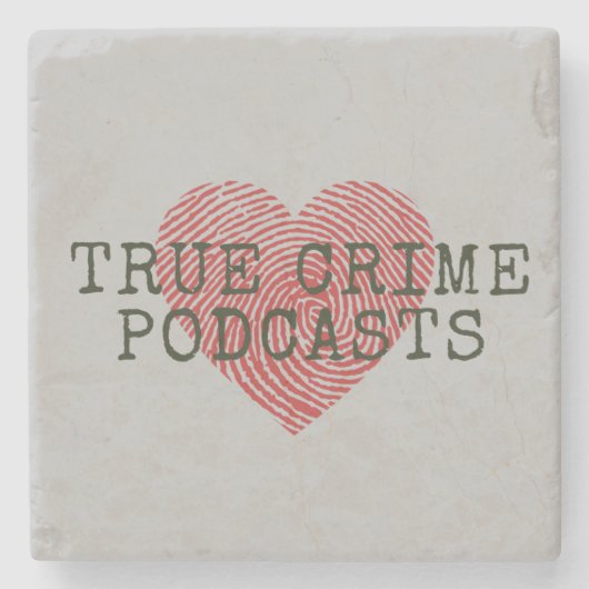 True Crime Podcast Lover Steinuntersetzer (Vorderseite)