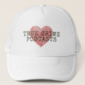 True Crime Podcast Lover Truckerkappe (Vorderseite)