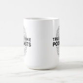 True Crime Podcast mit Fingerabdruck Kaffeetasse (Mittel)