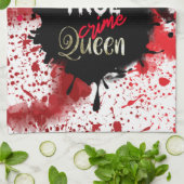 True Crime Queen Geschirrtuch (Gefaltet)