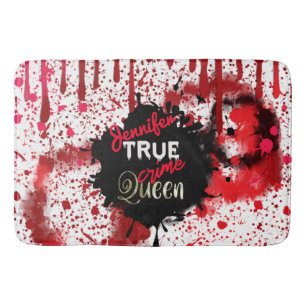 True Crime Queen Personalisiert Badematte