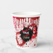 True Crime Queen Personalisiert Pappbecher (Vorderseite)