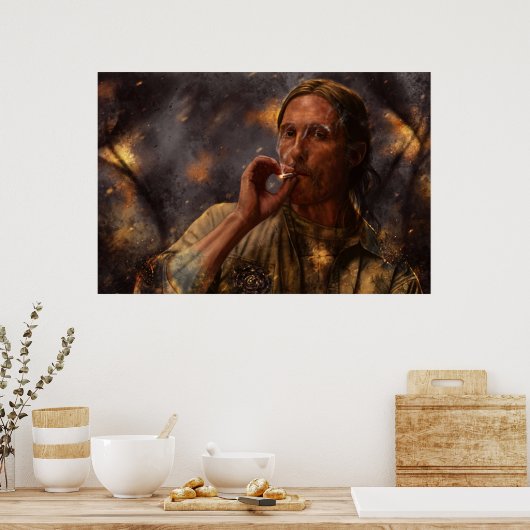 True Detective Rust Cohle 2014 Poster (Küche)